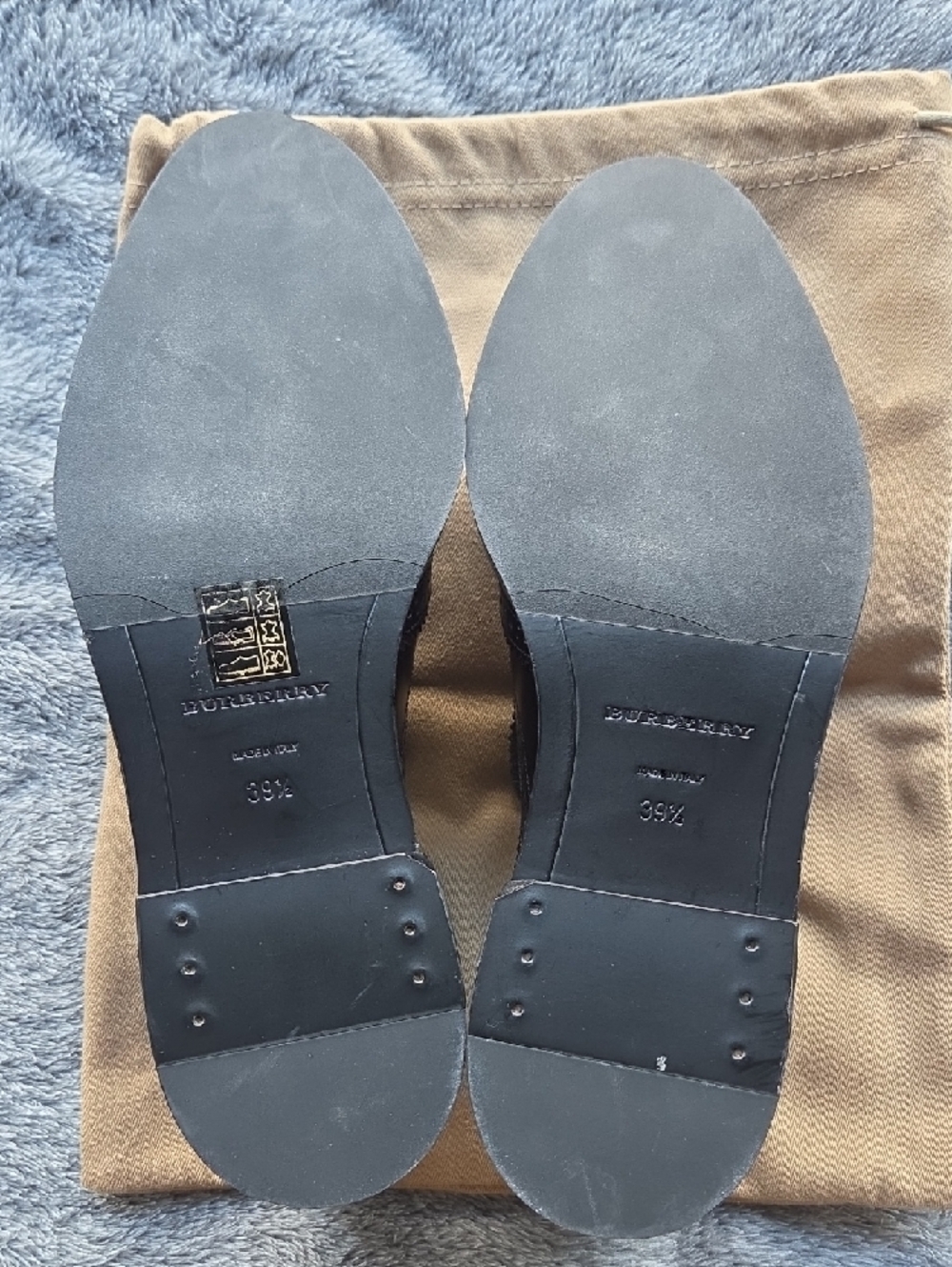 NEW Women's Burberry Tassel Brogue Wingtip Loafers  Size 39.5 - Picture 4 of 11